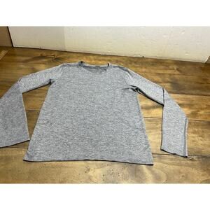 Lululemon Swiftly Relaxed Long Sleeve Gray Athleisure Athletic Shirt Sz 6